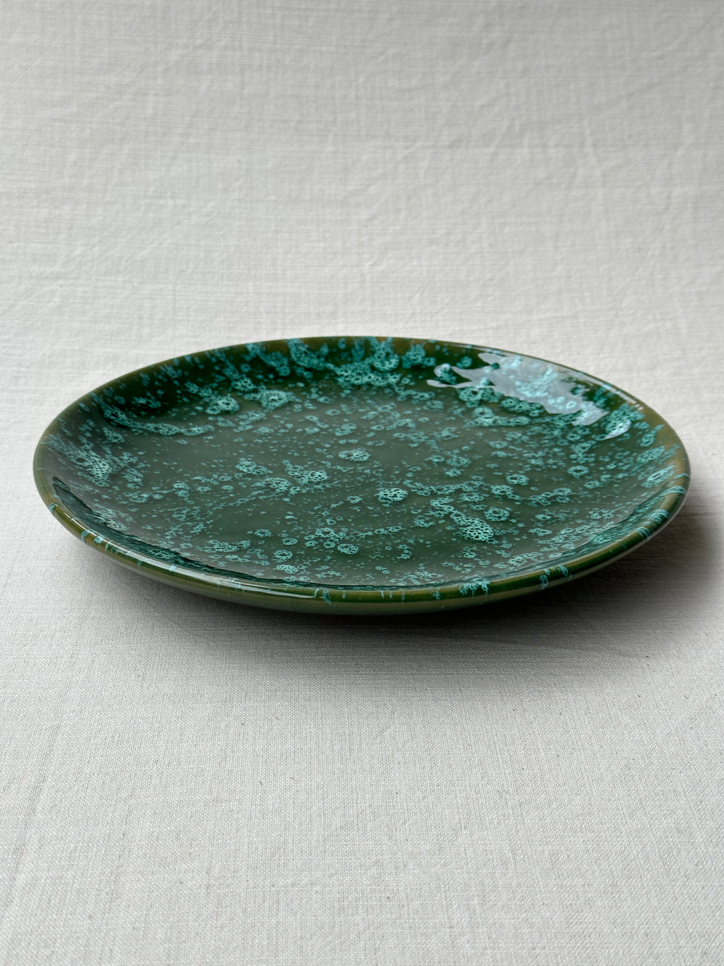 Piatto Piano Verde e Avorio