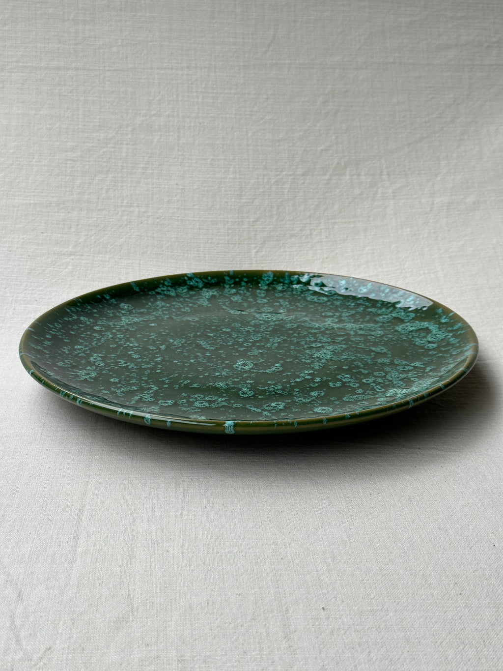 Piatto Grande Verde e Avorio