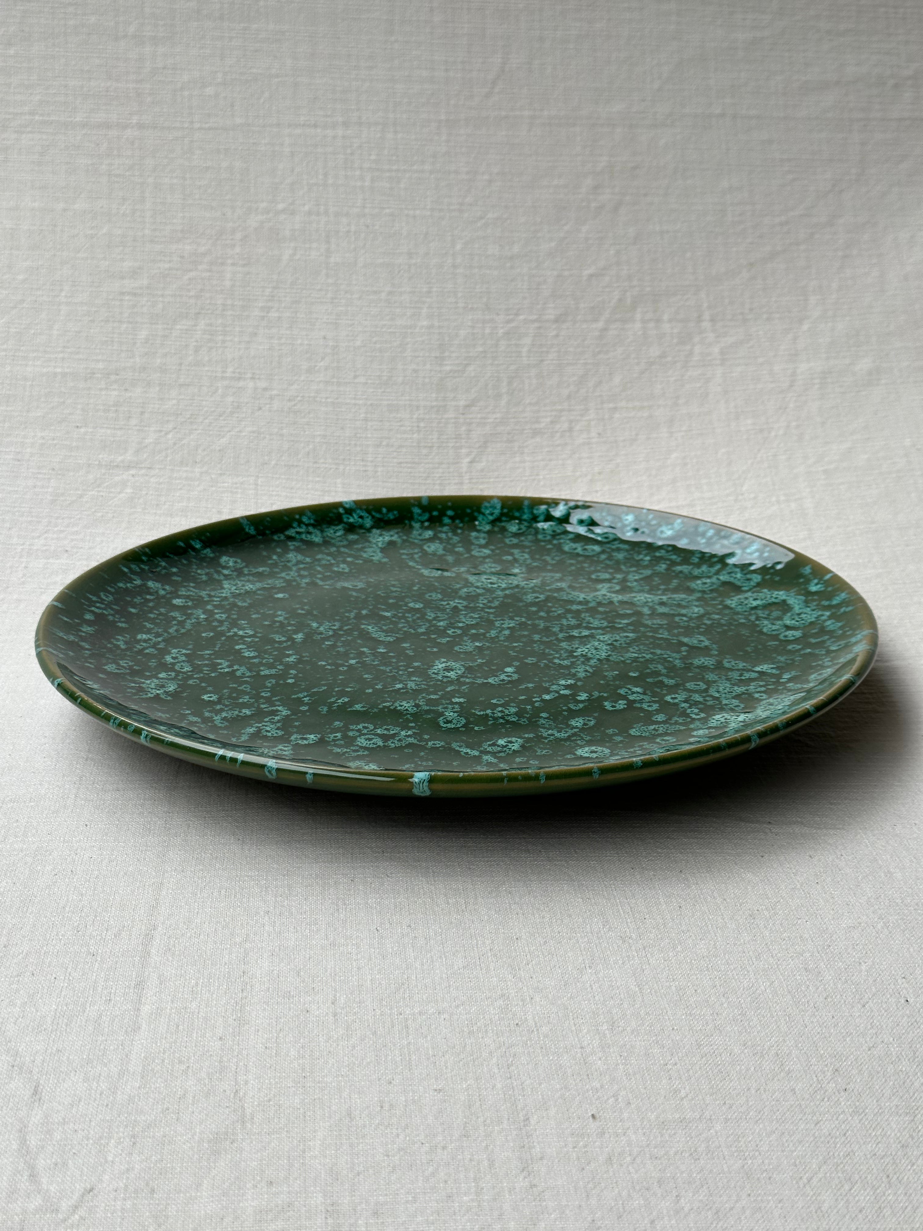 Piatto Grande Verde e Avorio