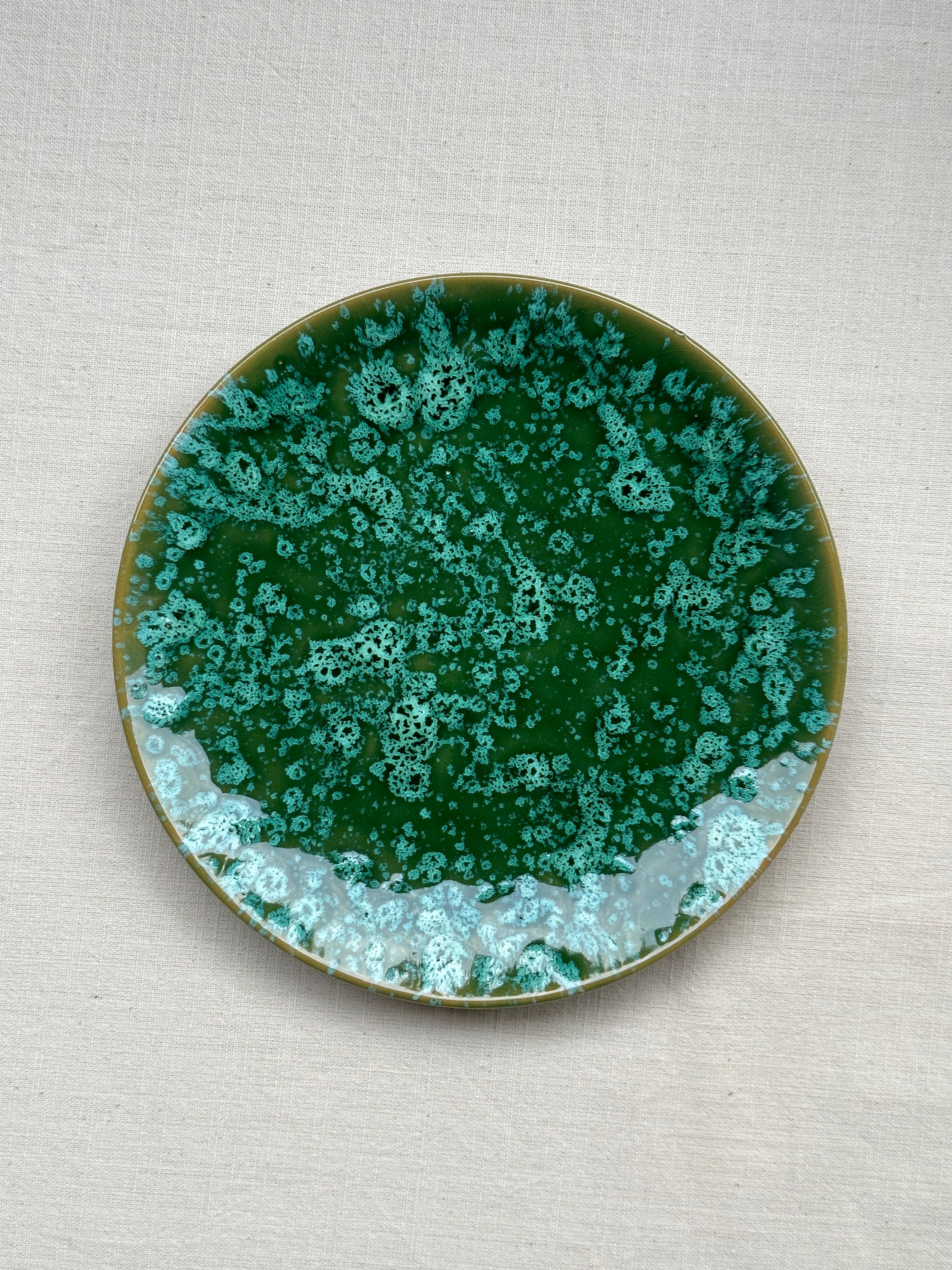 Piatto Frutta Verde e Avorio