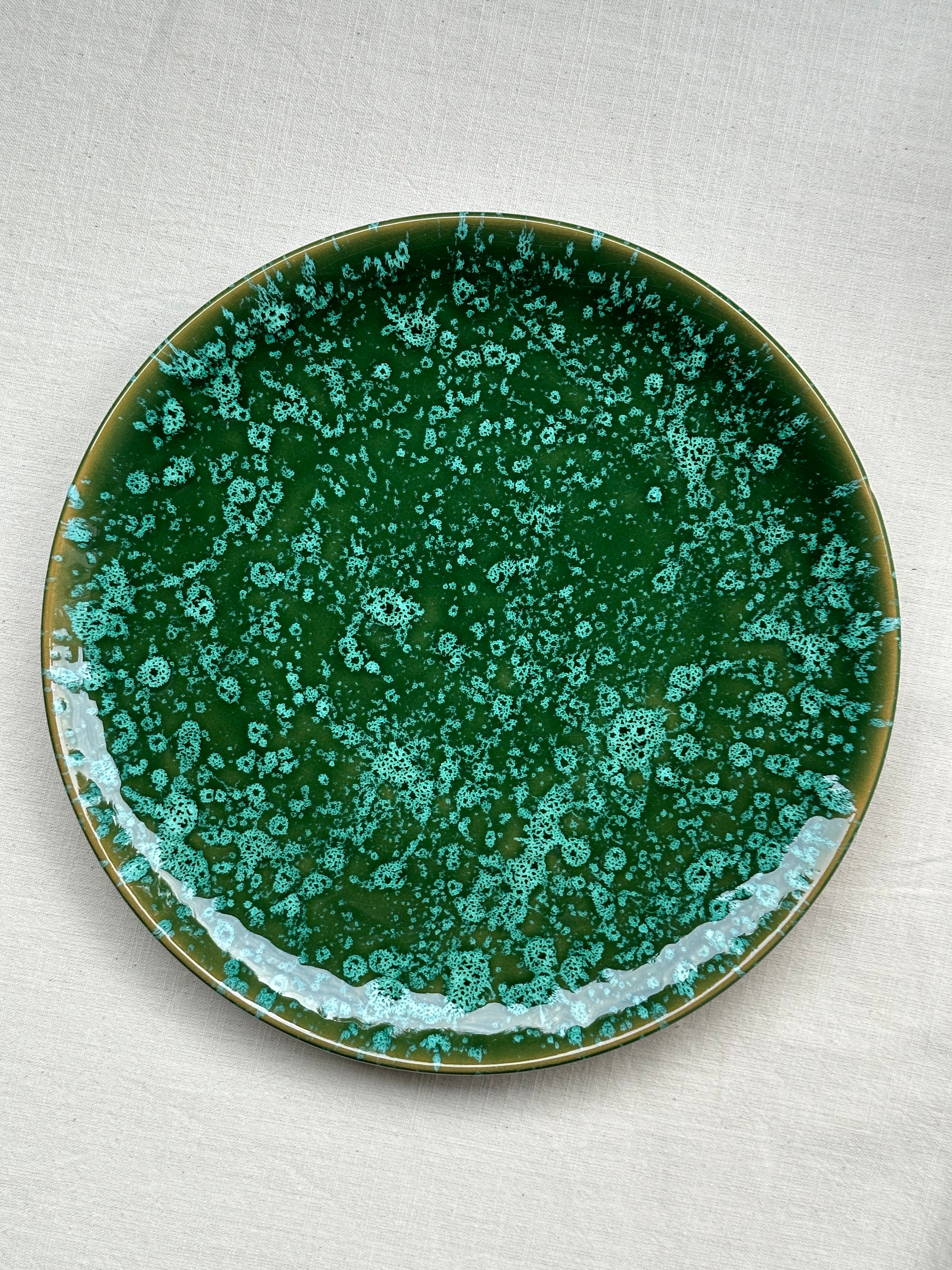 Piatto Grande Verde e Avorio